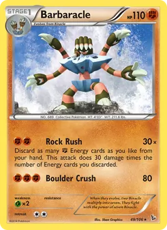 Barbaracle card from Flashfire, number 49/106