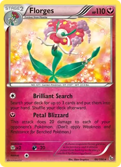 Florges card from Flashfire, number 66/106