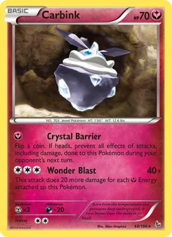 Carbink card from Flashfire, number 68/106