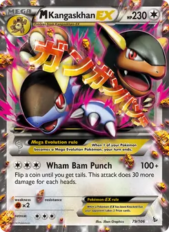 M Kangaskhan EX card from Flashfire, number 79/106