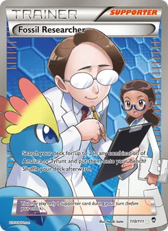 Fossil Researcher card from Furious Fists, number 110/111