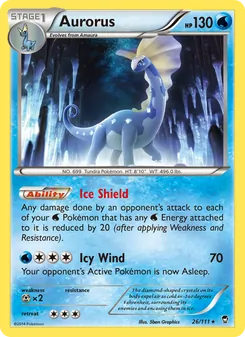 Aurorus card from Furious Fists, number 26/111