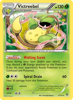 Victreebel card from Furious Fists, number 3/111