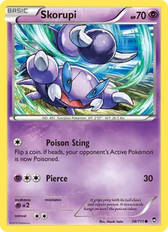Skorupi card from Furious Fists, number 38/111