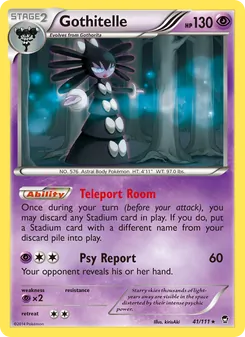 Gothitelle card from Furious Fists, number 41/111