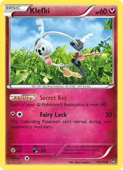 Klefki card from Furious Fists, number 73/111