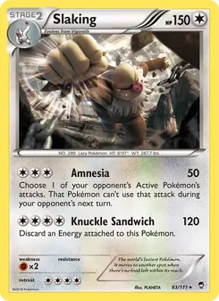 Slaking card from Furious Fists, number 83/111