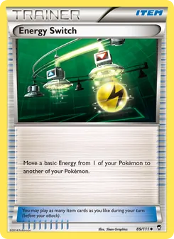 Energy Switch card from Furious Fists, number 89/111