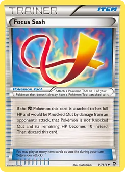 Focus Sash card from Furious Fists, number 91/111