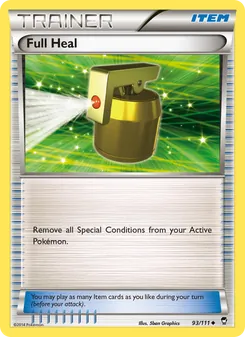 Full Heal card from Furious Fists, number 93/111