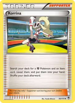 Korrina card from Furious Fists, number 95/111