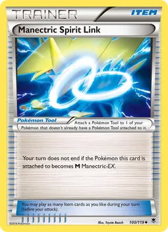 Manectric Spirit Link card from Phantom Forces, number 100/119