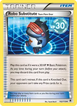 Robo Substitute Team Flare Gear card from Phantom Forces, number 102/119