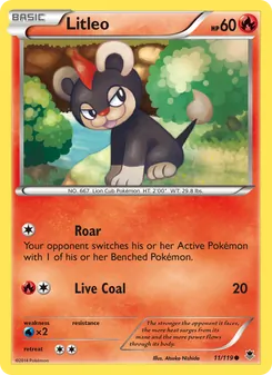 Litleo card from Phantom Forces, number 11/119