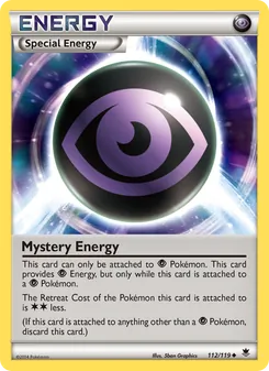 Mystery Energy card from Phantom Forces, number 112/119