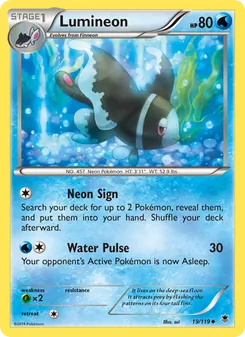 Lumineon card from Phantom Forces, number 19/119