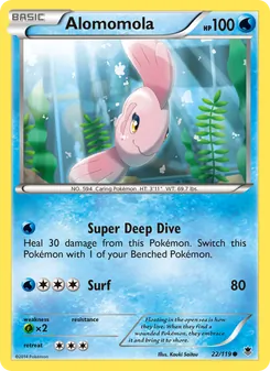 Alomomola card from Phantom Forces, number 22/119