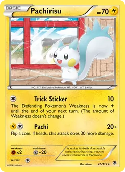 Pachirisu card from Phantom Forces, number 25/119
