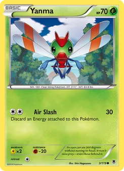 Yanma card from Phantom Forces, number 3/119