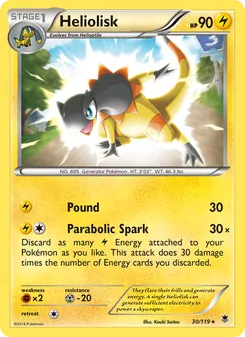 Heliolisk card from Phantom Forces, number 30/119