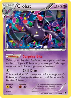 Crobat card from Phantom Forces, number 33/119