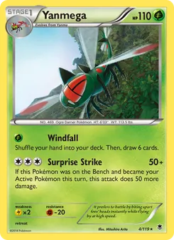 Yanmega card from Phantom Forces, number 4/119