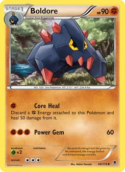 Boldore card from Phantom Forces, number 49/119