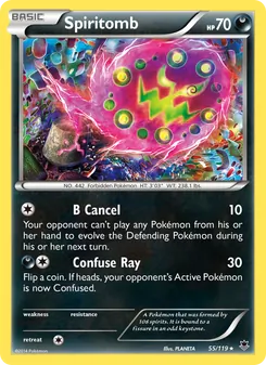 Spiritomb card from Phantom Forces, number 55/119