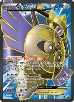 Aegislash EX card from Phantom Forces, number 65/119