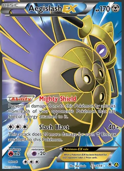 Aegislash EX card from Phantom Forces, number 65a/119