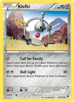 Klefki card from Phantom Forces, number 66/119