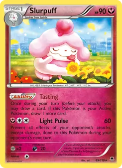 Slurpuff card from Phantom Forces, number 69/119