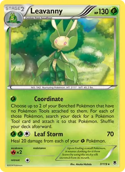 Leavanny card from Phantom Forces, number 7/119
