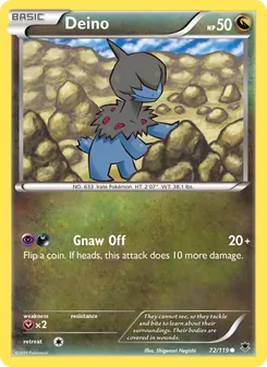 Deino card from Phantom Forces, number 72/119