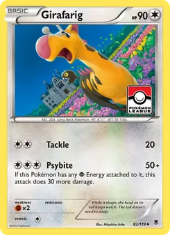 Girafarig card from Phantom Forces, number 82/119