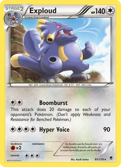 Exploud card from Phantom Forces, number 85/119