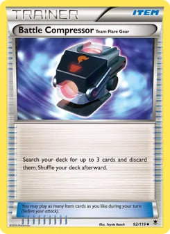 Battle Compressor Team Flare Gear card from Phantom Forces, number 92/119