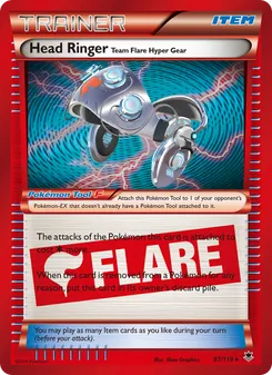 Head Ringer Team Flare Hyper Gear card from Phantom Forces, number 97/119