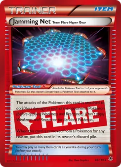 Jamming Net Team Flare Hyper Gear card from Phantom Forces, number 98/119