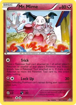 Mr. Mime card from Primal Clash, number 101/160