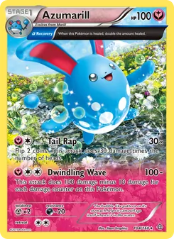 Azumarill card from Primal Clash, number 104/160