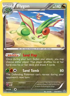 Flygon card from Primal Clash, number 110/160