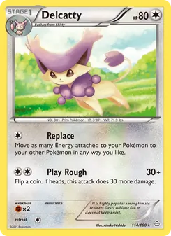 Delcatty card from Primal Clash, number 114/160