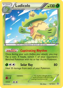 Ludicolo card from Primal Clash, number 12/160