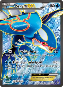 Kyogre EX card from Primal Clash, number 148/160