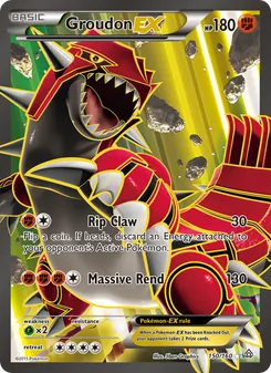 Groudon EX card from Primal Clash, number 150/160