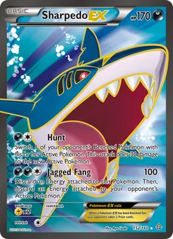 Sharpedo EX card from Primal Clash, number 152/160