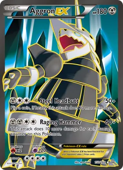 Aggron EX card from Primal Clash, number 153/160