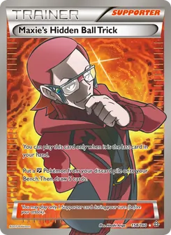 Maxie's Hidden Ball Trick card from Primal Clash, number 158/160