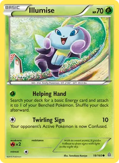 Illumise card from Primal Clash, number 18/160